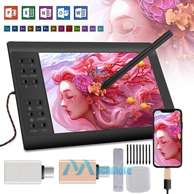 #ad Digital Graphic Drawing Tablet with Screen Pen Display 22 Shortkey VIN1060 Plus $56.81