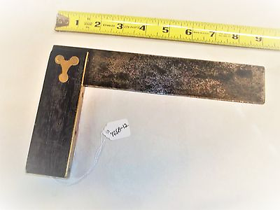 #ad Square Vintage Exotic Wooden Handle with 9quot; Long Blade Square $31.81