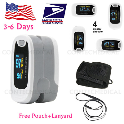 #ad OLED Finger Pulse Oximeter Blood Oxygen Monitor SpO2 Heart Rate Tester Free Bag $9.99