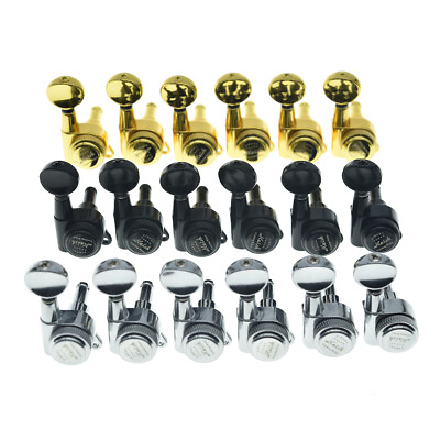 #ad KAISH 18:1 Locking Tuners Tuning Machines with Mini Oval Button for Strat Tele $29.99