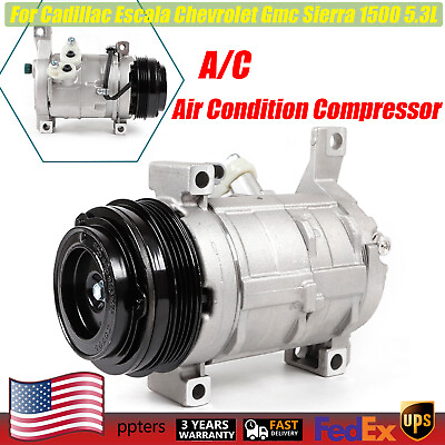 #ad A C Air Condition Compressor For Chevrolet Silverado 1500 GMC Sierra 1500 4.8L $119.01