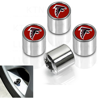 #ad New NFL Atlanta Falcons Car Truck Plastic Chrome Finish Tire Valve Stem Caps $14.02
