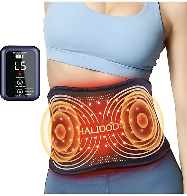 #ad Halidod Red light Therapy Belt Vibration Massage Heated Control 660nm amp; 850nm $50.00