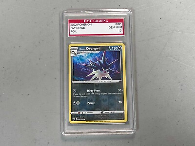 #ad Hisuian Overqwil 091 189 Rare Reverse Holo Astral Radiance Pokemon Card GEM $19.99