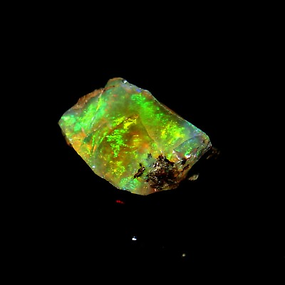 #ad 2.55 CRT Natural Ethiopian multi Fire opal Rough loose Gemstone Raw Opal N 133 $15.10