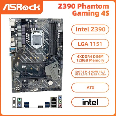 #ad ASRock Z390 Phantom Gaming 4S Motherboard ATX Intel Z390 LGA1151 DDR4 HDMI SATA3 $99.00