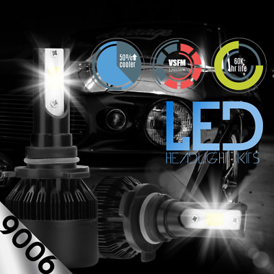 #ad 2018 Cree LED Headlight Conversion Kit 9006 HB4 Light Bulbs Pair Replace HID $19.98