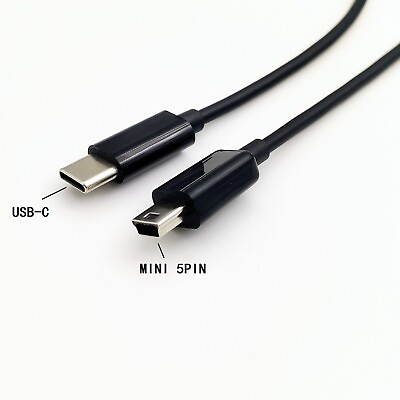 #ad USB C to Mini USB 2meter 6FT Cable Charging Cord for PS3 Controller MP3 Player $6.00