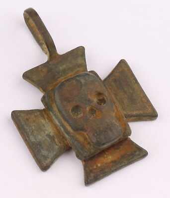 #ad German Iron Cross pattée Pendant for Necklace WW1 wwI WW2 wwII Skull Knights $195.00