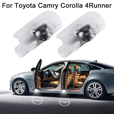 #ad Car Door Shadow Light Ghost Projector Welcome Puddle LED Light for Toyota Cars $23.18