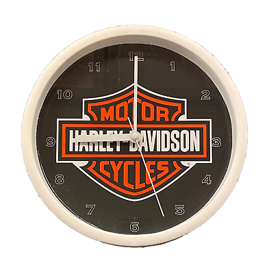 #ad Harley Bar and Shield 9quot; Wall Clock $25.99