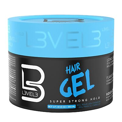 #ad Level3 L3vel3 LV3 Super Strong Hold Hair Gel Flake Free Formula 8.45oz 250ml $9.98