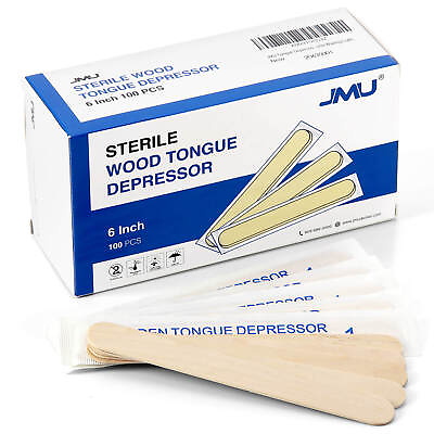 #ad JMU Sterile Wooden Tongue Depressors 6#x27;#x27; Senior Craft Tattoo Sticks 100 5000pcs $7.99