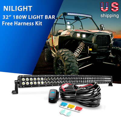 32inch 180W LED Light Bar Spot Flood Combo Off Road SUV ATV Marine Pickup 34 36quot; $84.99