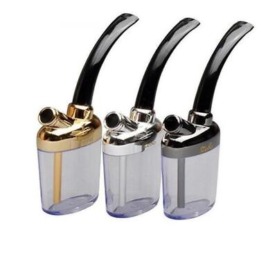 #ad transparent Water Smoke Bottle Water Smoke Pipe portable Smoke Rod Filter Pipe AU $7.99