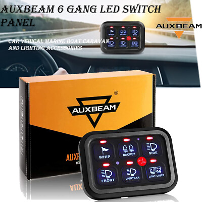 Auxbeam BC60 6 GANG LED SWITCH PANEL OFF ROAD LIGHT CONTROLLER for Ford F 150 $124.66
