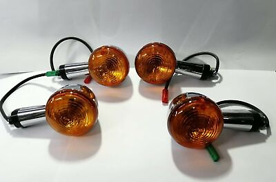#ad 4X Indicator Turn Signal Light Chrome Body Fit For Enfield Meteor 350 $52.00