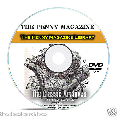 #ad The Penny Magazine 884 Issues Useful Knowledge 30 Vol Cyclopaedia PDF DVD E95 $8.99