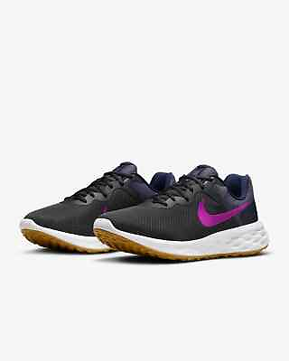 Nike Sport Shoes Men Black Revolution 6 Road Running Mesh Comfort Casual DC 3728 $39.99