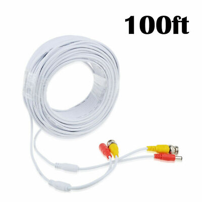 #ad Fite ON 100ft BNC Video Power Cord for Swann 1080P 720P 960H ETC Camera Cable $19.98