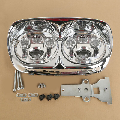 5 3 4quot; Projector LED Dual Front Headlight Lamp Fit For Harley Road Glide 98 2013 $148.98