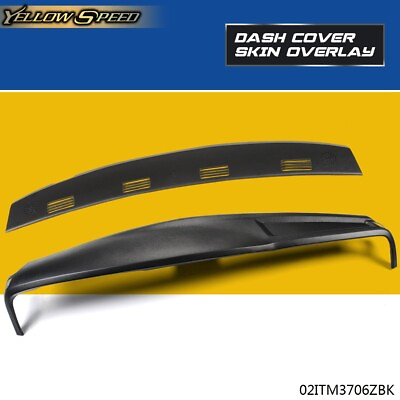 #ad 2Piece Fit For 2002 2005 Dodge Ram 1500 2500 3500 Black Molded Dash Cover Kit $85.80