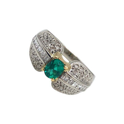 #ad Emerald Diamond Ring Emerald #249 $1571.14