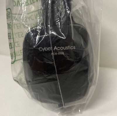 #ad New Cyber Acoustics ACM 6005 USB Stereo Headphones Black New Sealed In Bag $21.38