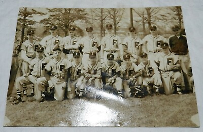 #ad Vintage 1956 Photo of Fieldale VA High School Baseball Team James Martin $11.68