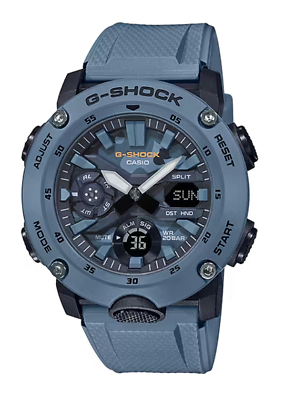 #ad G Shock Casio Ana Digi Carbon Core Guard Blue Camo Watch GA2000SU 2A $102.99