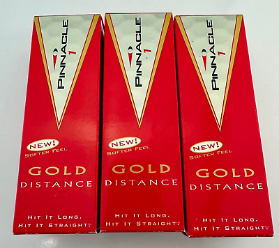 #ad Pinnacle Gold Distance Golf Ball 3 3 Packs 9 total New in Box. Made in USA $27.99