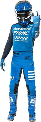 #ad Fasthouse Elrod Motocross Racing Gear Set Jersey Pants Combo MX ATV Racing Kit $156.00