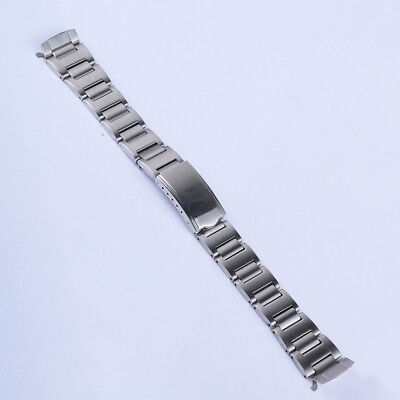 #ad 19mm Vintage Steel Hollow Curved Watchband for SKX 6139 6002 6000 6001 chrono $24.87