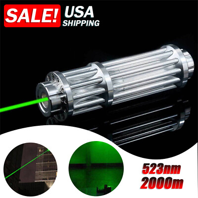 #ad Green Laser Pointer Pen Long Range Laser Visible Beam Light Zoom Focus Lazer USA $15.98