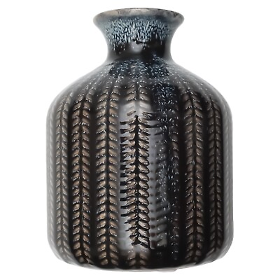 #ad Sagebrook Home Blue Ceramic 6quot; Bottle Vase Modern Vase for Home Decor $30.99