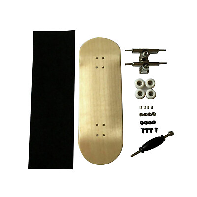 #ad New Basic Complete Wooden Maple Handmade Fingerboard Finger Skateboard Pro Set $22.76