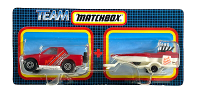 #ad Matchbox Twin Pack Isuzu Amigo w Surf Rider Boat and Trailer Sealed 1991 $34.95