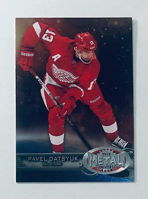 #ad Pavel Datsyuk 2012 13 Fleer Retro 1997 98 Metal Universe Design Card #19 Detroit C $6.09