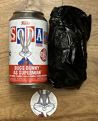 #ad Funko x WB 100th WonderCon Shared Exclusive Soda Figure Bugs Bunny as Superman $20.00