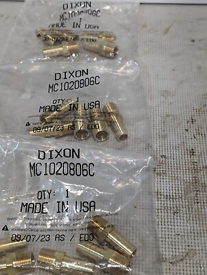 #ad Lot of 3 5 Packs of Dixon MC1020806C Hose Barb Fittings 15 Barbs Free Shipping $19.99
