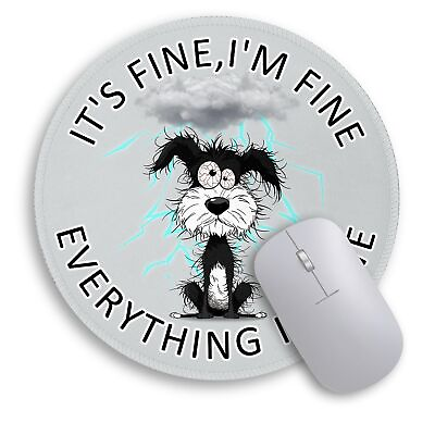 #ad Funny Dog Mouse Pad Cute Small Mouse Pads for Desk Round Travel Mousepad fo... $10.69