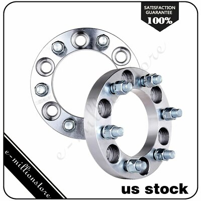 #ad 2pcs 1quot; 25mm Thick 6x5.5 14x1.5 Wheel Spacers Fits 1989 2005 Chevrolet Astro $42.79