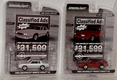 #ad greenlight classified ads series 3 exclusive 1985 chevy monte carlo ss set lot $23.95