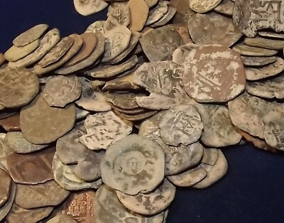 #ad 1600#x27;s Spanish Pirate Cob Coin Colonial Era Genuine $17.50