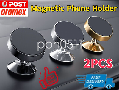 #ad 2x Universal Magnetic Magnet Dashboard Mobile Phone Holder Dash Car Mount Stand AU $11.95