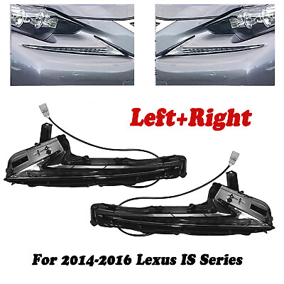#ad Pair Daytime Running Lamps LR LED DRL For 2014 2016 Lexus IS F 200t 250 300 350 $222.30