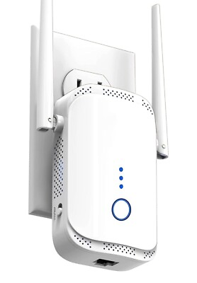 #ad WiFi Range Extender Macard N300 White High Performance 300Mbps Wireless $19.99