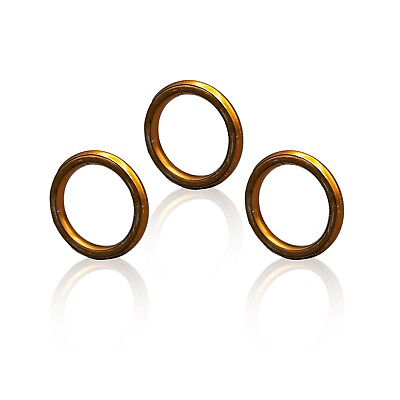 #ad 3 COPPER GASKET 32MMx25MMx4MM EXHAUST MUFFLER PIPE FOR GY6 49CC 50CC 125CC 150CC $11.95