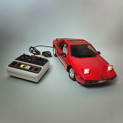 #ad Vtg New Bright 14.5quot; Pontiac Fiero SE 2M4 Wired Remote Control Car Works Read $59.95