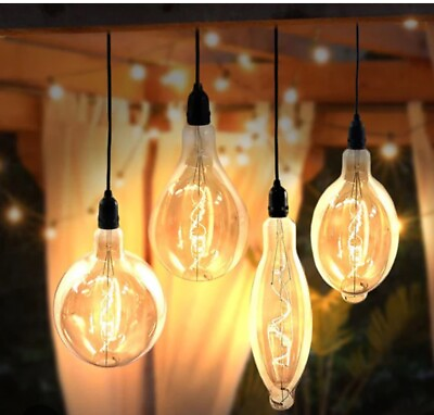 #ad 10 Pack Vintage Edison Style Light Bulb Decorative LED Filament Clear LED $60.00